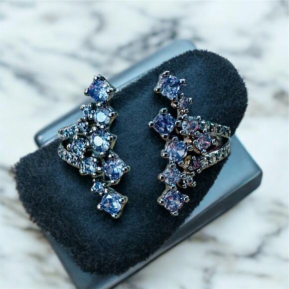Bomb Party Jewelry - Bomb Party Lavender Topaz on Hematite Plating Ring Size 9